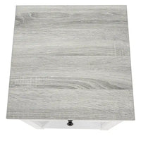 Table d'appoint avec tiroir et étagère, petite table de rangement à 2 niveaux, table de chevet avec tiroir, table d'appoint avec rangement