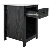 Table d'appoint avec tiroir et étagère, petite table de rangement à 2 niveaux, table de chevet avec tiroir, table d'appoint avec rangement