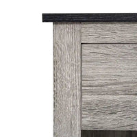 Table d'appoint avec tiroir et étagère, petite table de rangement à 2 niveaux, table de chevet avec tiroir, table d'appoint avec rangement