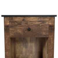 Table d'appoint avec tiroir et étagère, petite table de rangement à 2 niveaux, table de chevet avec tiroir, table d'appoint avec rangement
