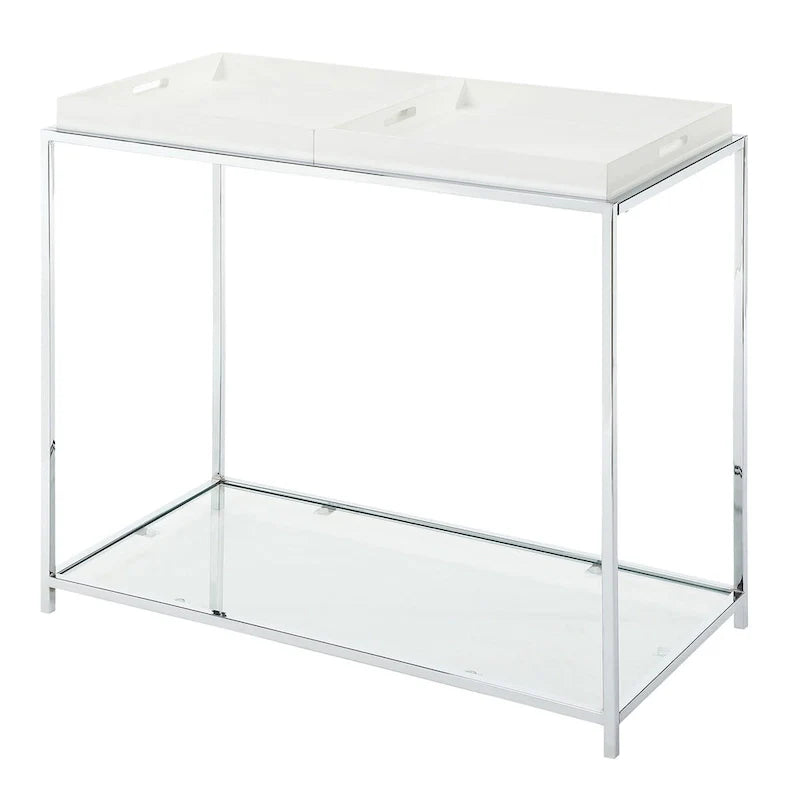 Convenience Concepts Palm Beach Console avec étagère et plateaux amovibles
