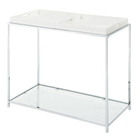 Convenience Concepts Palm Beach Console avec étagère et plateaux amovibles
