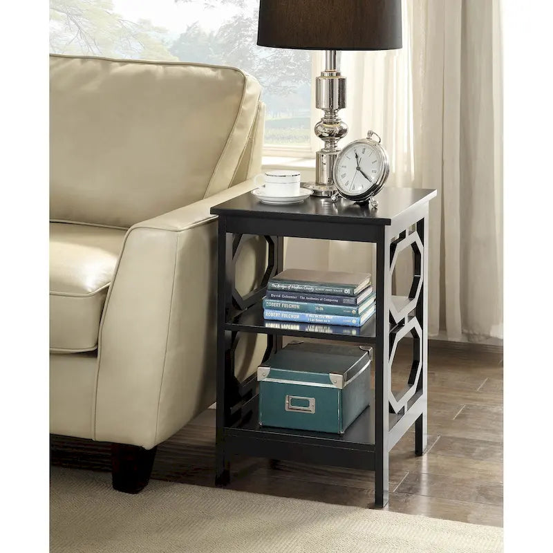 Table d'appoint avec étagères Omega de Convenience Concepts