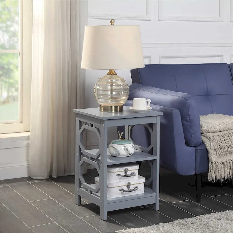Table d'appoint avec étagères Omega de Convenience Concepts