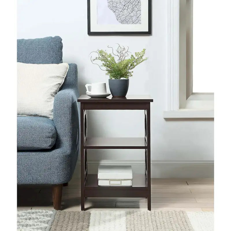 Table d'appoint avec étagères Omega de Convenience Concepts