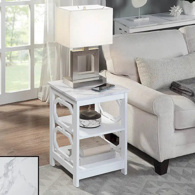 Table d'appoint avec étagères Omega de Convenience Concepts