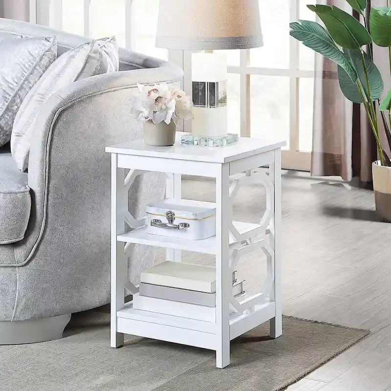 Table d'appoint avec étagères Omega de Convenience Concepts