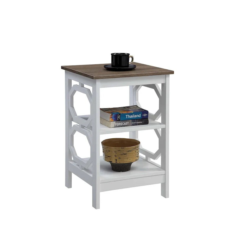 Table d'appoint avec étagères Omega de Convenience Concepts