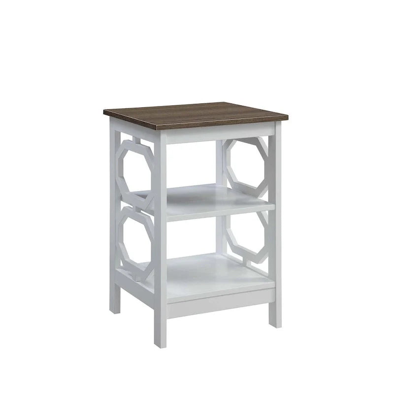 Table d'appoint avec étagères Omega de Convenience Concepts