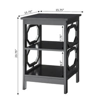 Table d'appoint avec étagères Omega de Convenience Concepts