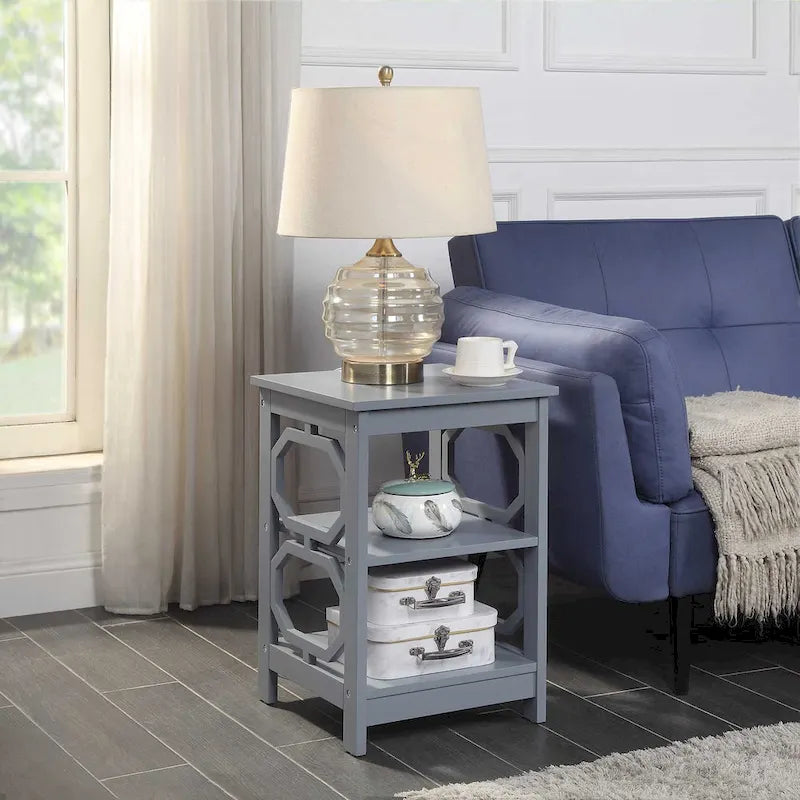 Table d'appoint avec étagères Omega de Convenience Concepts
