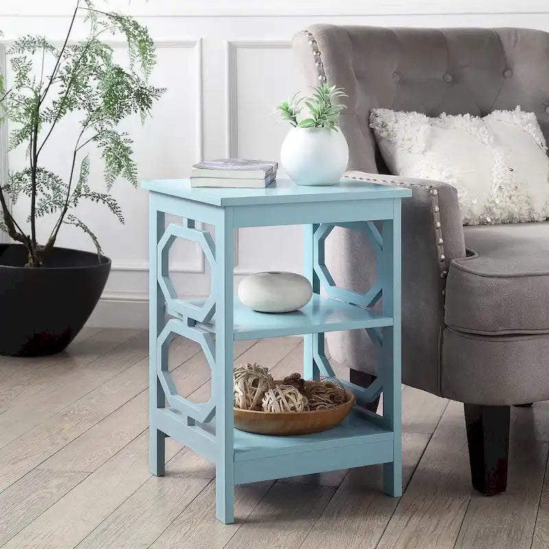 Table d'appoint avec étagères Omega de Convenience Concepts