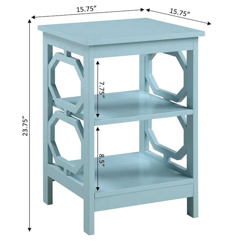 Table d'appoint avec étagères Omega de Convenience Concepts