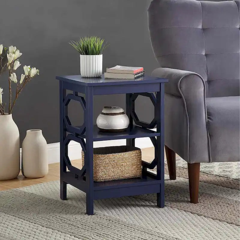 Table d'appoint avec étagères Omega de Convenience Concepts