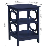 Table d'appoint avec étagères Omega de Convenience Concepts