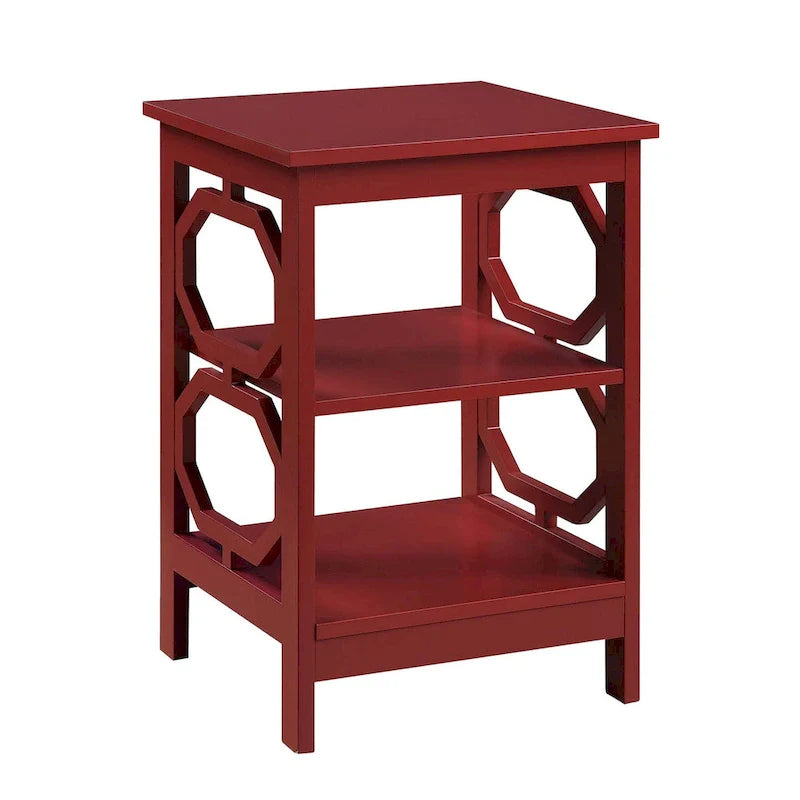 Table d'appoint avec étagères Omega de Convenience Concepts