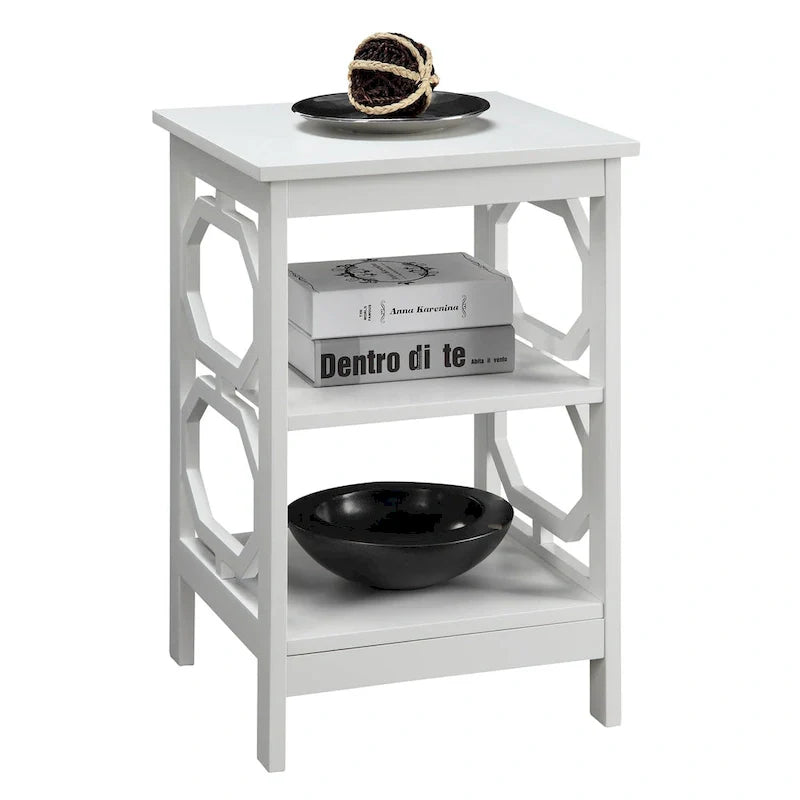 Table d'appoint avec étagères Omega de Convenience Concepts