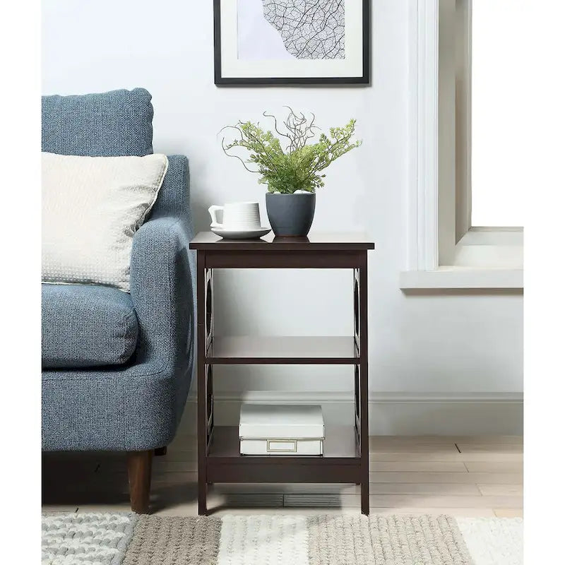 Table d'appoint avec étagères Omega de Convenience Concepts