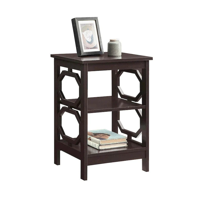 Table d'appoint avec étagères Omega de Convenience Concepts