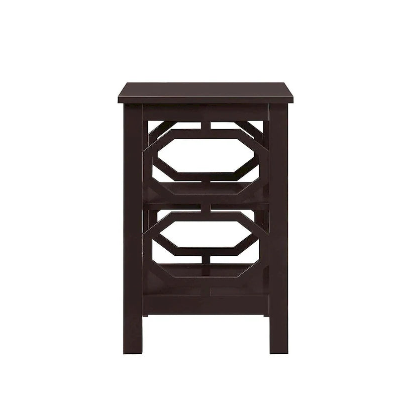 Table d'appoint avec étagères Omega de Convenience Concepts