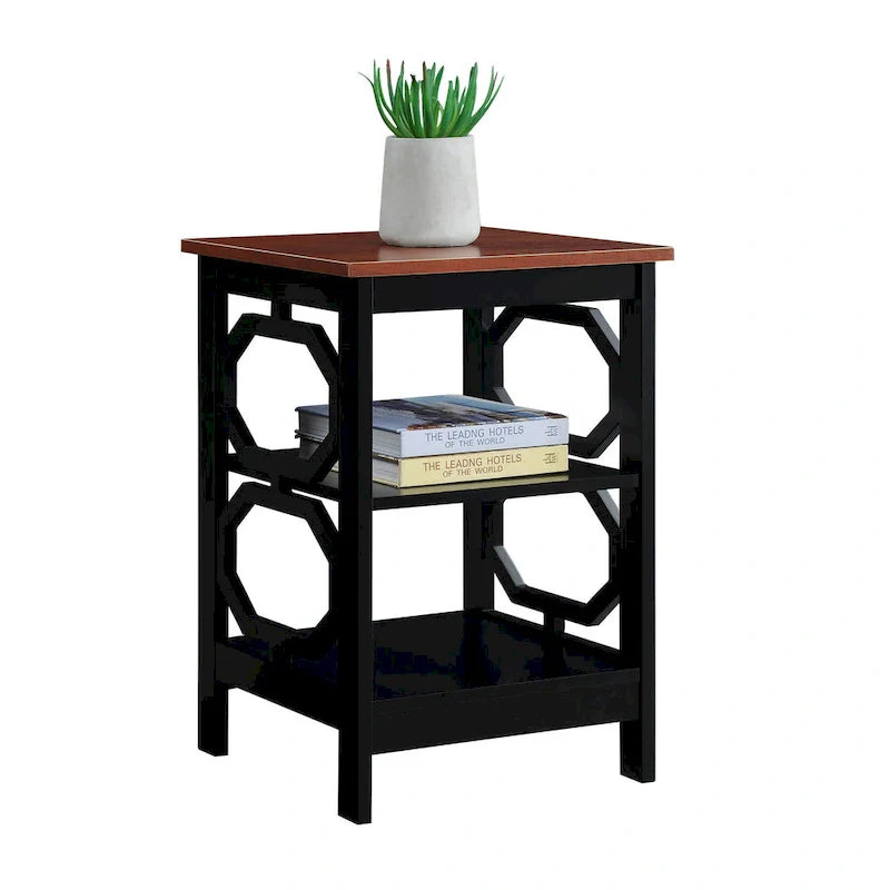 Table d'appoint avec étagères Omega de Convenience Concepts