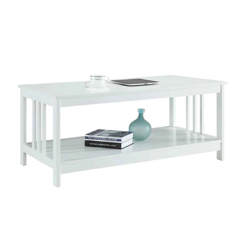 Table Basse Mission avec Étagère Convenience Concepts