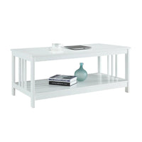 Table Basse Mission avec Étagère Convenience Concepts