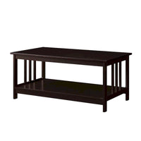 Table Basse Mission avec Étagère Convenience Concepts