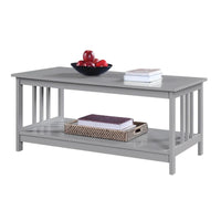 Table Basse Mission avec Étagère Convenience Concepts