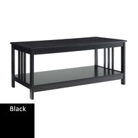 Table Basse Mission avec Étagère Convenience Concepts