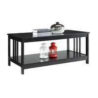 Table Basse Mission avec Étagère Convenience Concepts