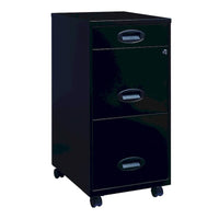 Space Solutions Classeur mobile noir 3 tiroirs