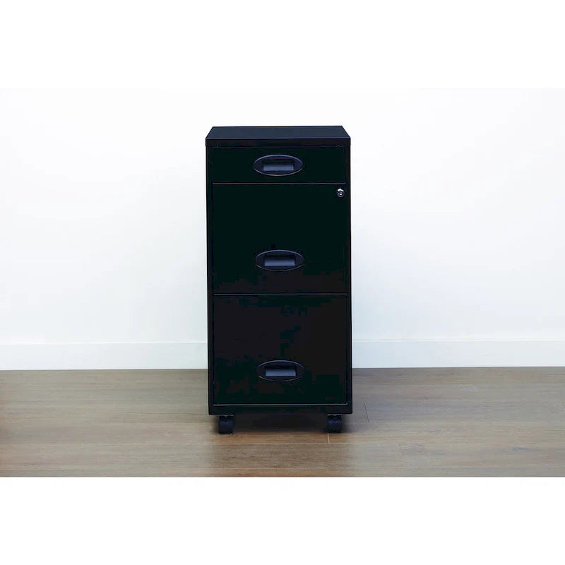 Space Solutions Classeur mobile noir 3 tiroirs