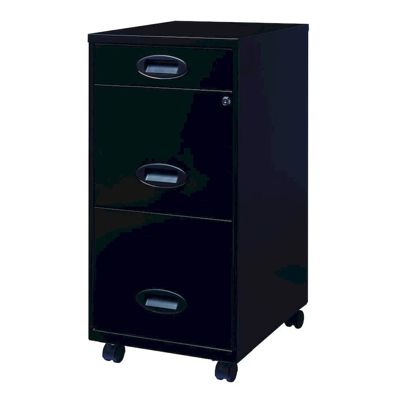 Space Solutions Classeur mobile noir 3 tiroirs