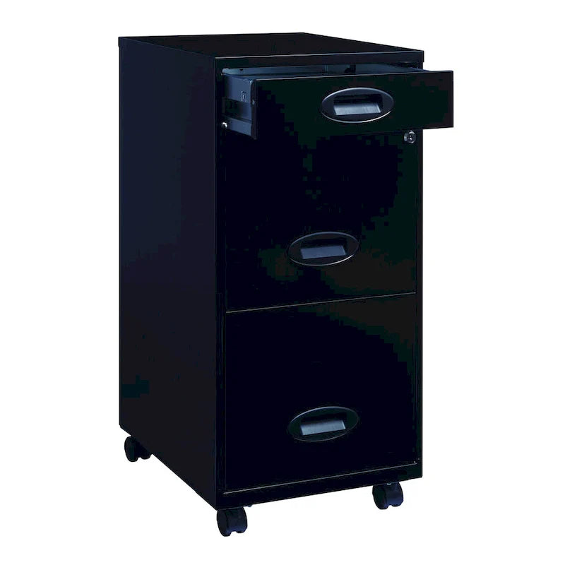 Space Solutions Classeur mobile noir 3 tiroirs