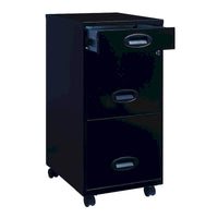 Space Solutions Classeur mobile noir 3 tiroirs