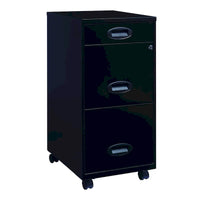 Space Solutions Classeur mobile noir 3 tiroirs