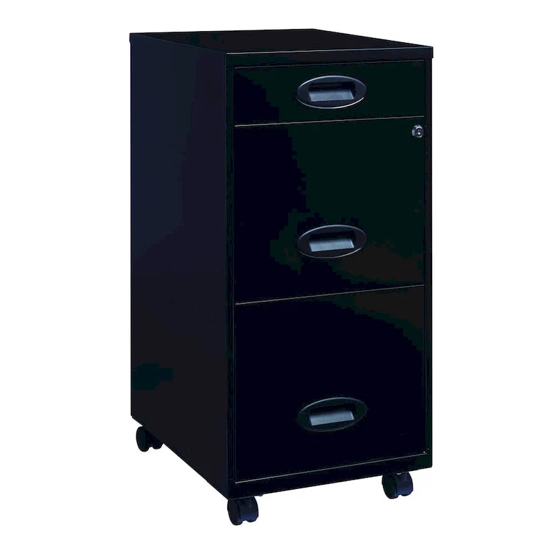 Space Solutions Classeur mobile noir 3 tiroirs