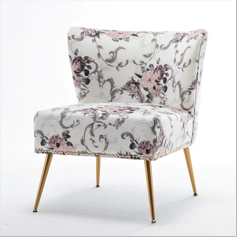 Chaise basse rembourrée en microfibre Friant 25W
