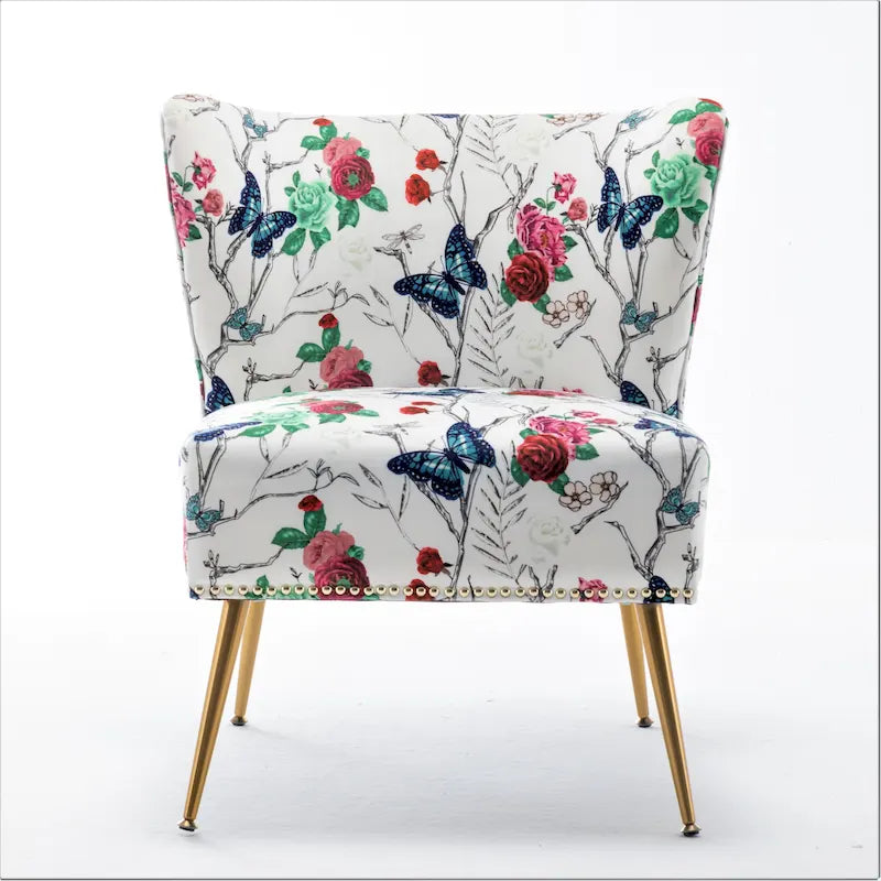 Chaise basse rembourrée en microfibre Friant 25W