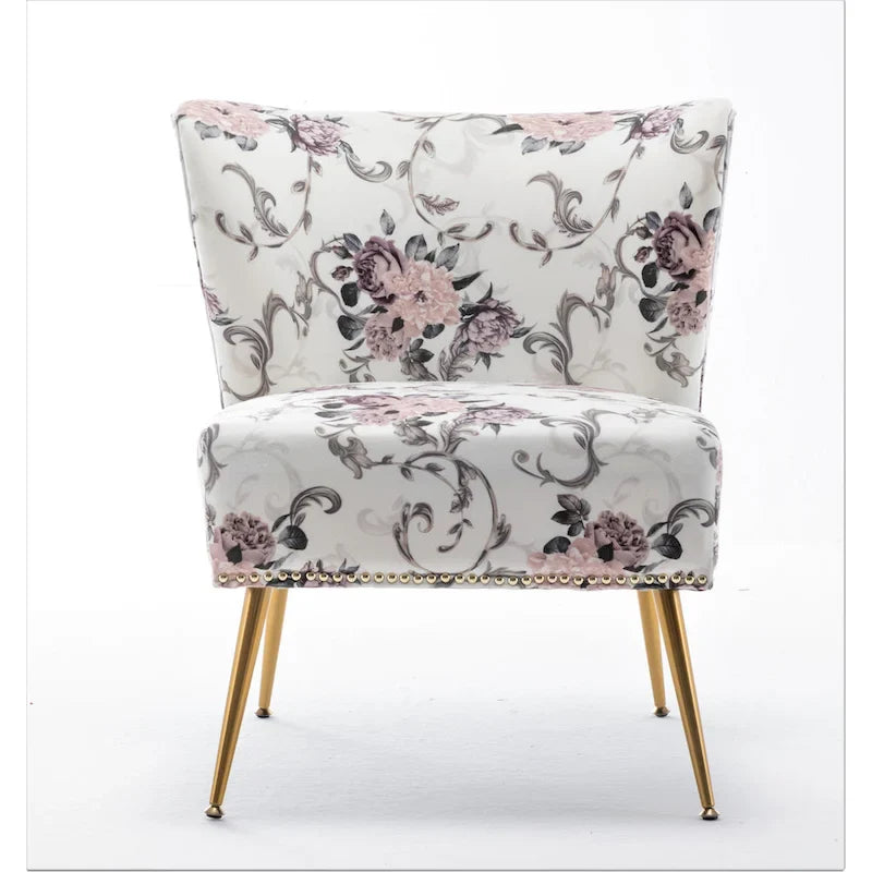 Chaise basse rembourrée en microfibre Friant 25W