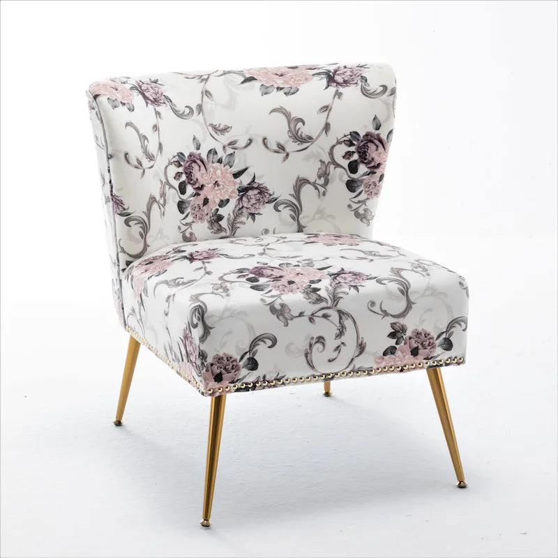 Chaise basse rembourrée en microfibre Friant 25W