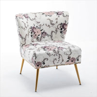Chaise basse rembourrée en microfibre Friant 25W