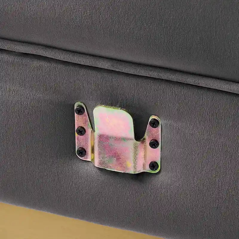 Sanguine Fauteuil accoudoir gauche pour canapé sectionnel modulable en velours performance à capitons canaux