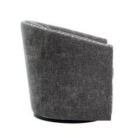 Fauteuil d'appoint pivotant Porthos Home Wesa en tissu capitonné