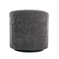 Fauteuil d'appoint pivotant Porthos Home Wesa en tissu capitonné
