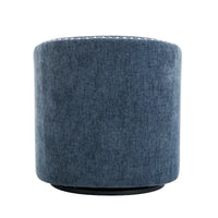 Fauteuil d'appoint pivotant Porthos Home Wesa en tissu capitonné