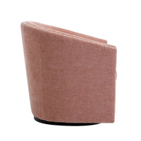 Fauteuil d'appoint pivotant Porthos Home Wesa en tissu capitonné