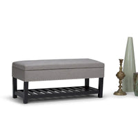 Banc ottoman rectangulaire WYNDENHALL Riley de 43 po de large - 43 L x 17 P x 19 H