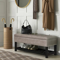 Banc ottoman rectangulaire WYNDENHALL Riley de 43 po de large - 43 L x 17 P x 19 H